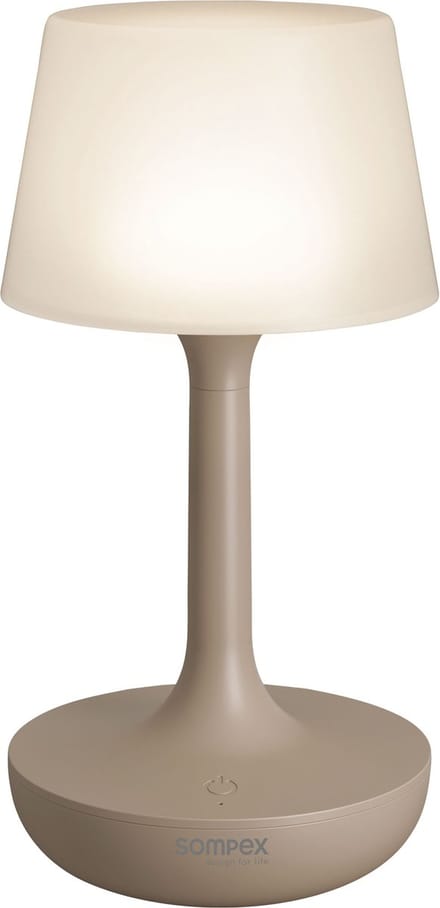 Sompex tafellamp Ginn | Zand| Oplaadbaar| RGB verlichting | Spatwaterdicht