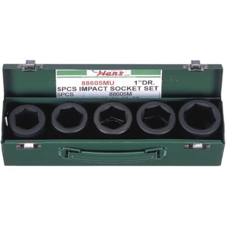Slagmoersleutelset 1" HANS 88605MU