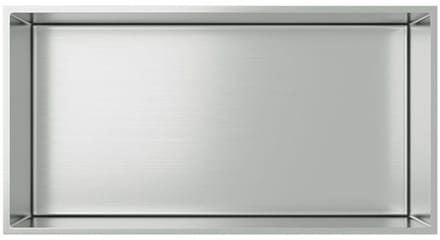 ALONI inbouwnis – 30x60x7 cm – geborsteld chroom