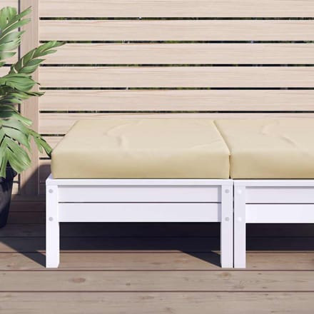 vidaXL - Palletkussen - 60x60x8 - cm - oxford - stof - beige