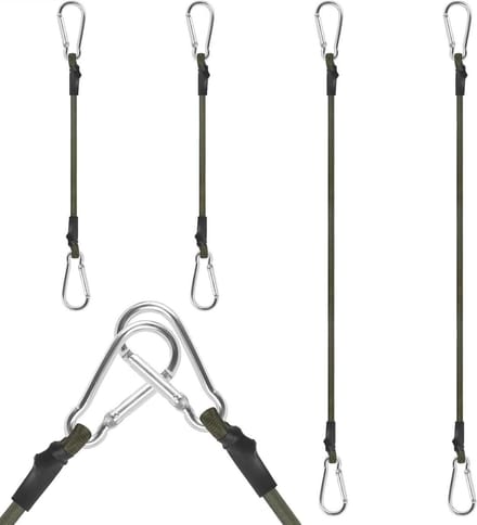 4 Stuks Spanband met Elastische Expander voor Bagage Luifels Fietsen - Multifunctioneel en Veilig