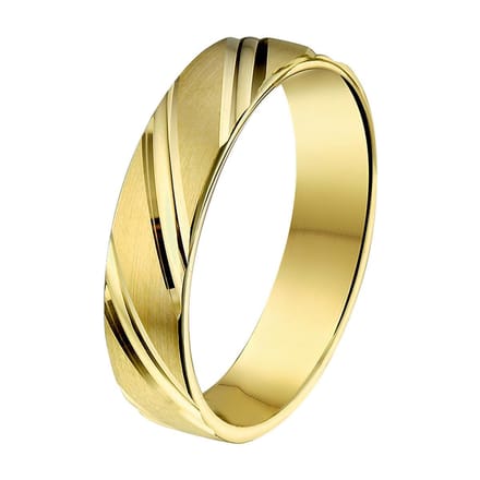 14K Geelgoud Ring A412 - 5 Mm Zonder Steen 4010482