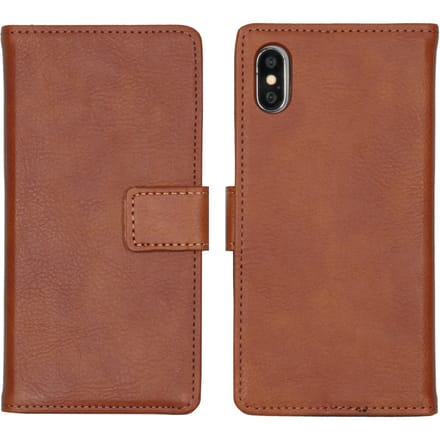 imoshion Hoesje - Geschikt voor Apple iPhone Xs / X - Luxe Bookcase - Bruin