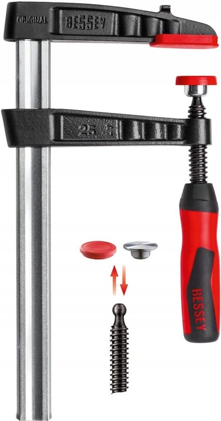 Bessey TG60S14-2K Lijmtang (diep) Spanbreedte (max.):600 mm Afm. werkbereik:140 mm