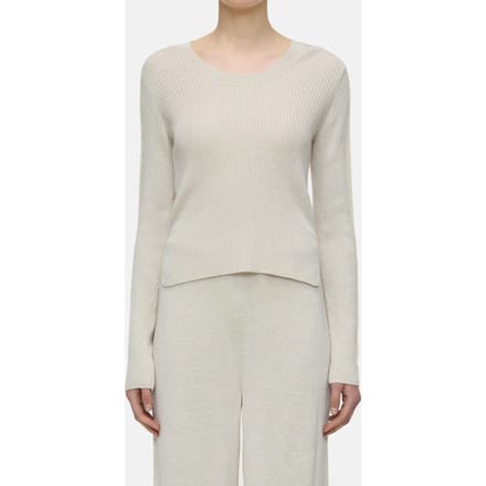 Closed Scoop Neck Longsleeve Knits Sabbia Beige Taglia: M | Maglioni a maglia Outlet | Donna | Marrone
