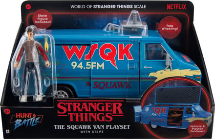 Stranger Things - World Of Figure & Vehicle Packs - Steve with Van & Accys