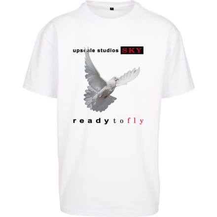 Mister Tee Ready To Fly Oversized T-shirt Wit