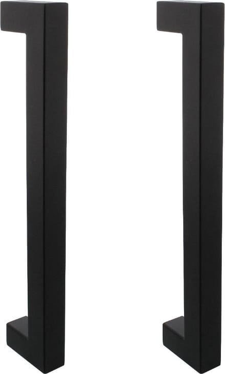 Intersteel Deurgrepen Vierkant per paar 325x60x25 mm mat zwart
