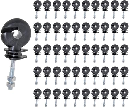 Omheining Isolatoren - Ring Isolatoren Schroef - Elektrisch Heining - 50 Stuks Set - M5 Schroef