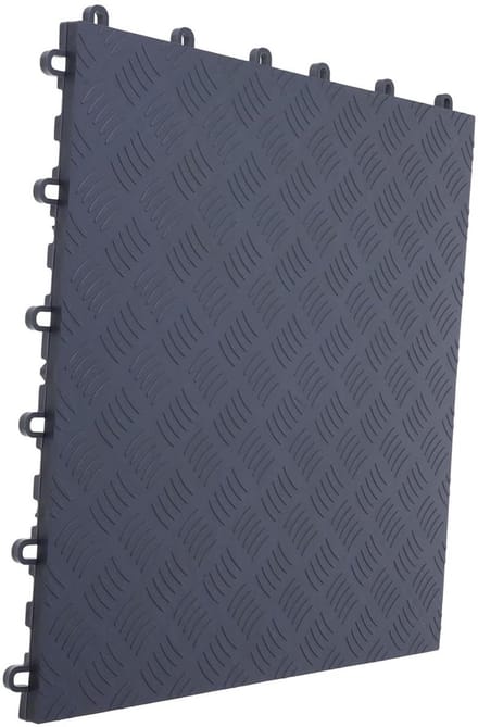 Garagedeelte Tegels - Vloerpanelen - Doe-het-zelf Projecten - Vergrendelbaar Ontwerp - 40.8 x 40.8 cm - Grijs