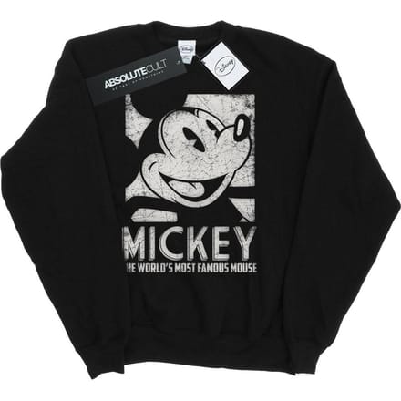 Disney Dames/Dames Mickey Mouse Meest Beroemde Sweatshirt (Zwart)