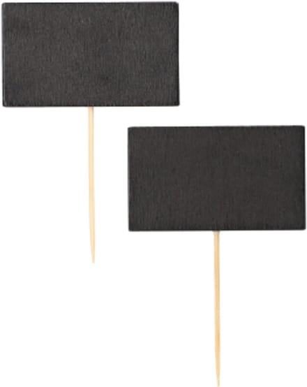 100 Fingerfood prikkers 9 cm Blackboard