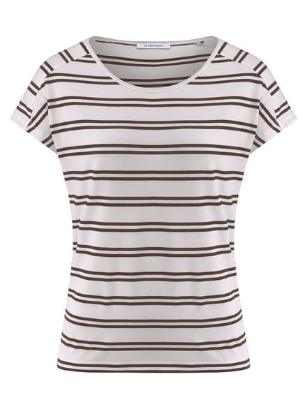 Shirt ronde hals Van Peter Hahn wit