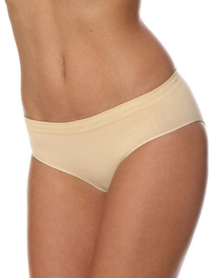 Brubeck Dames Ondergoed Hipster - Naadloos Elastisch katoen - Beige - XL