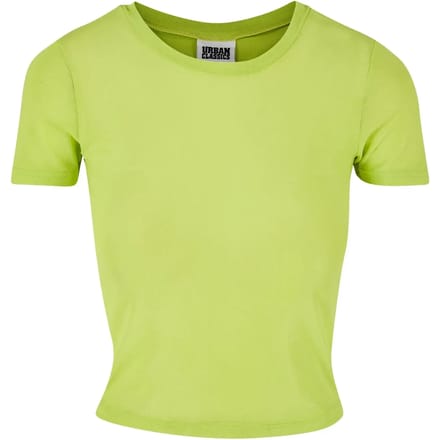Urban Classics - Short Mesh Tee Top - S - Geel