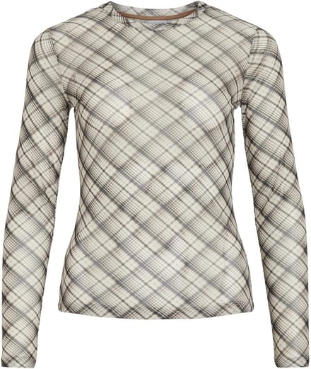 VILA - VIVOLETTIS CHI O-NECK L/S TOP - Dames - Blouses