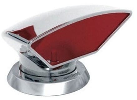 Vetus ventilatorkap DON316R, RVS, rode binnenkant