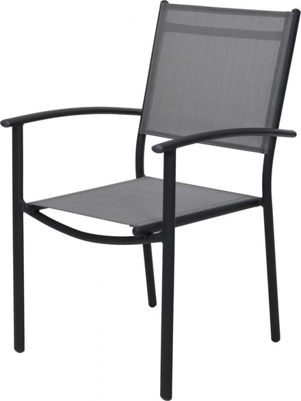 Pro Garden Stapelstoel Tuin Aluminium 87cm Grijs