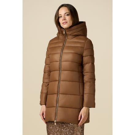 Oltre Reversible Parka With Hood Brown Taglia: 40 | Parka Outlet | Donna | Marrone