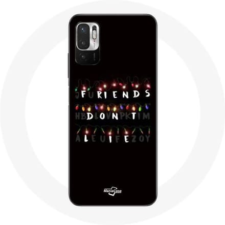 Coque pour Xiaomi Redmi Note 10 5G Stranger Things Affiche Friends Don't Lie Joyeux noël