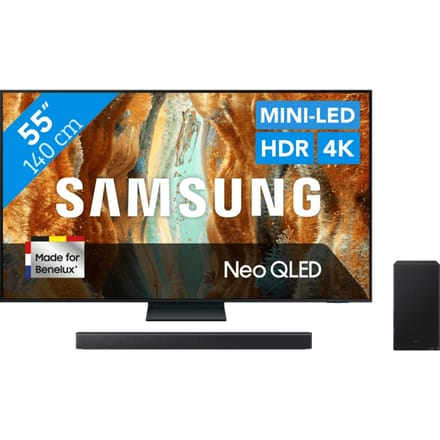 Samsung 55" Neo QLED QN73F 4K (2025) + Samsung HW-B450F (2025)