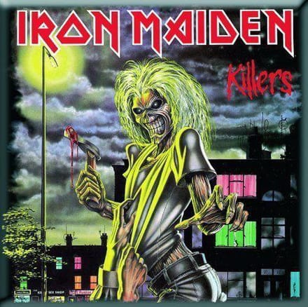Iron Maiden - Killers - Koelkast magneet - 7.5 x 7.5 cm
