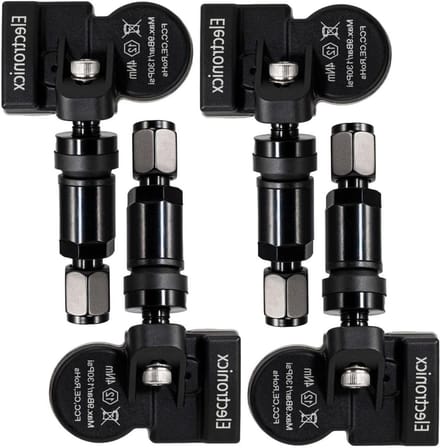 Bandenspanningssensoren - TPMS RDKS - Voertuig Veiligheid - Voorgeprogrammeerd - 4 Stuks - Zwart