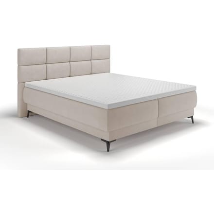 Boxspring Reyuno velvet met opbergruimte 140 x 200 cm | Selsey Design