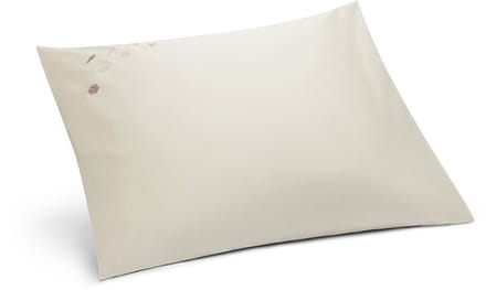 Yumeko kussensloop katoensatijn warm wit seashell 60x70 - Bio, eco & fairtrade - 1 stuk