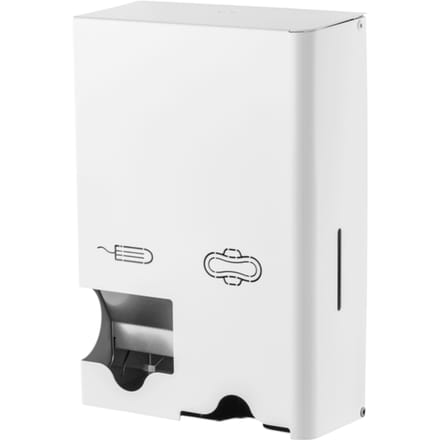 Dameshygiënedispenser MediQo-line klein RVS wit
