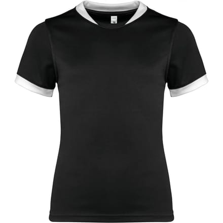 PROACT® Kinder rugbyshirt met korte mouwen PA4028 - Black - 10/12 years (10/12 ans)