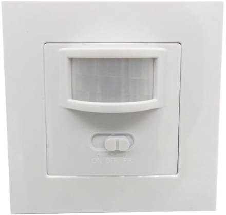 Bewegingssensor lichtschakelaar, vlamvertragend, groothoeksensor, geen nuldraad nodig, PIR-sensor wandlichtschakelaar