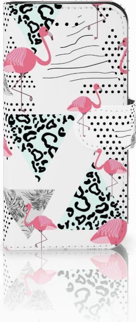 iPhone 7 | 8 | SE (2020) | SE (2022) Telefoonhoesje met Pasjes Flamingo Triangle