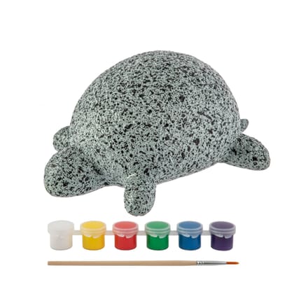 Stenen schildpad schilderen 8 delig 12 cm