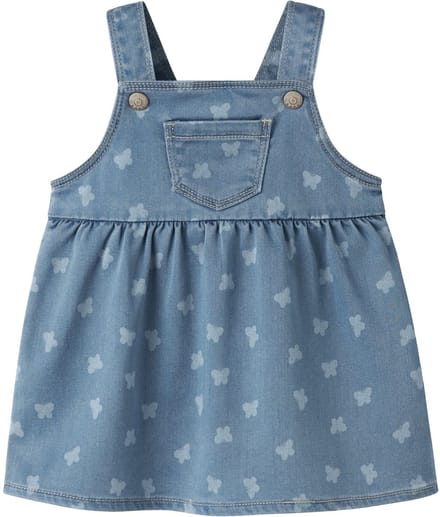 Name It - Jurk - NBFMille - Vlinders - Light Blue Denim - Maat 86