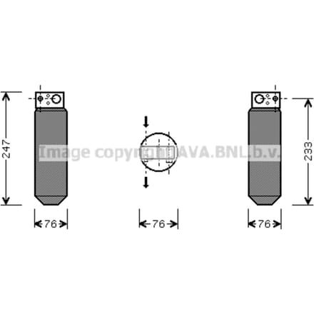 Droger, airconditioningsysteem HIGHWAY AUTOMOTIVE SCD014
