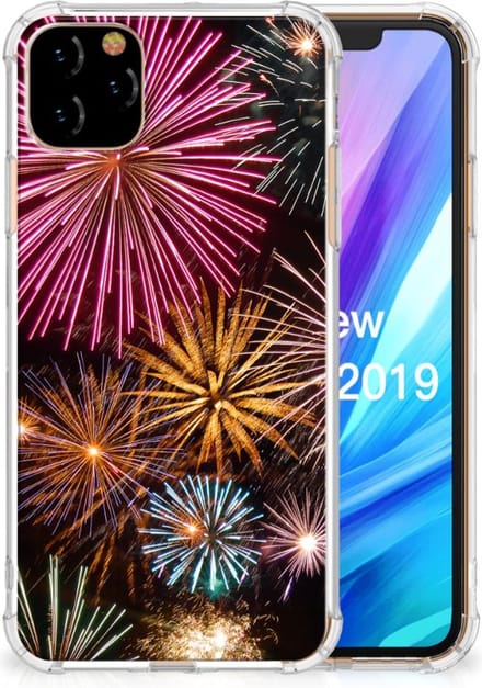 Apple iPhone 11 Pro Max Anti Shock Bumper Case Vuurwerk