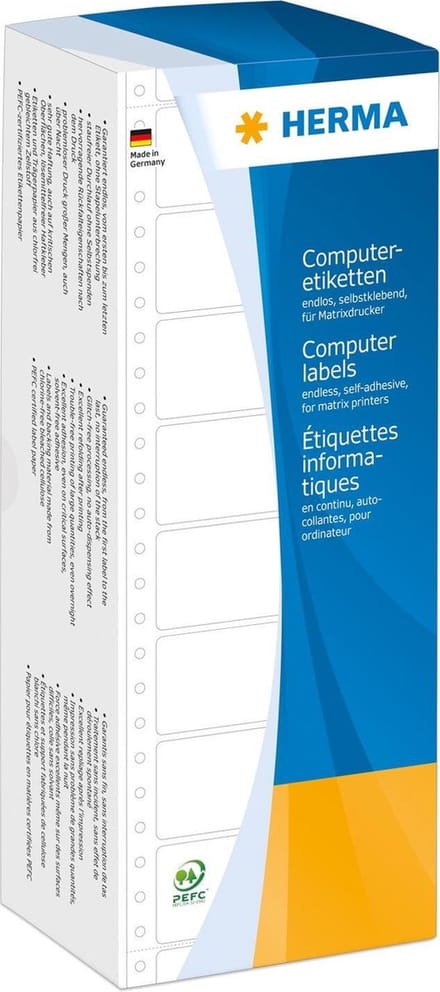 HERMA Computeretiketten wit 101,6x73,8 mm Papier 2000 St.