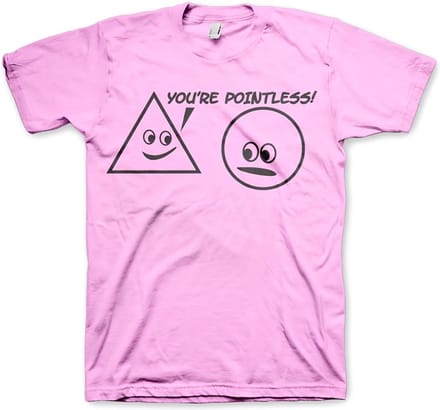 Hybris You're Pointless T-shirt roze