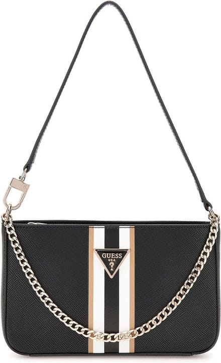 GUESS Schoudertas Noelle Mini Top Zip Shoulder Bag Black Zwart