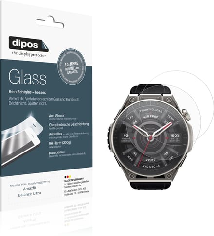 dipos – 2x Matte Pantserfolie geschikt voor Amazfit Balance Ultra | 9H Screenprotector