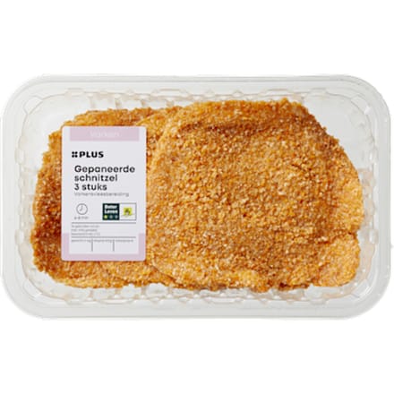 Gepaneerde schnitzel 3 st