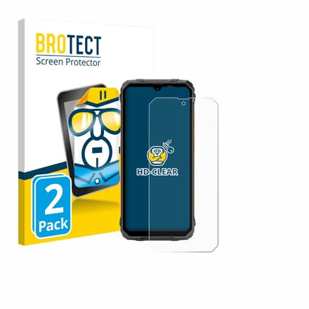 BROTECT - Screenprotector voor Blackview Fort 1 - Folie Beschermfolie transparant 2 Stuks
