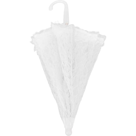 Parapluie en dentelle blanc pour mariage, broderie, décoration de scène white