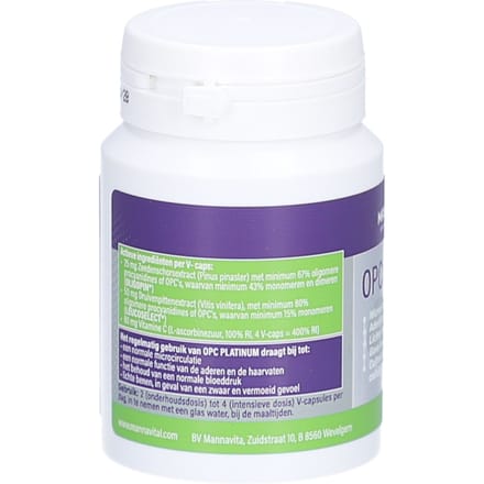 Mannavital OPC Platinum 60 Harde capsules