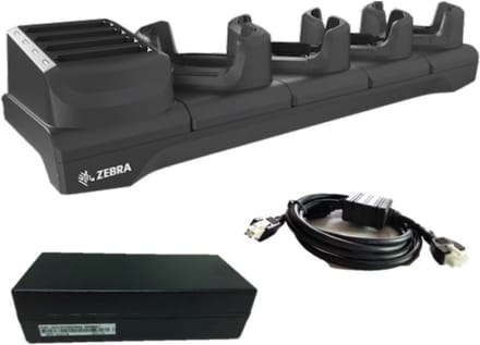 Zebra charging station, 4 slots