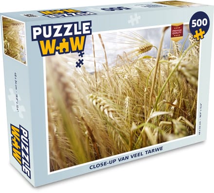 Puzzel Close-up van veel tarwe - Legpuzzel - Puzzel 500 stukjes