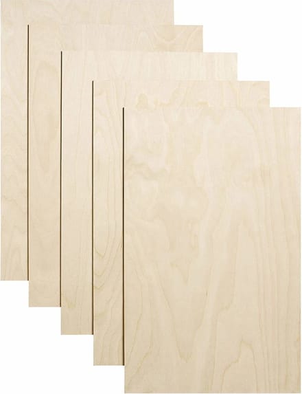 Betula Berken Multiplex 3 MM - A4 - 10 Stuks - 210 x 297 MM
