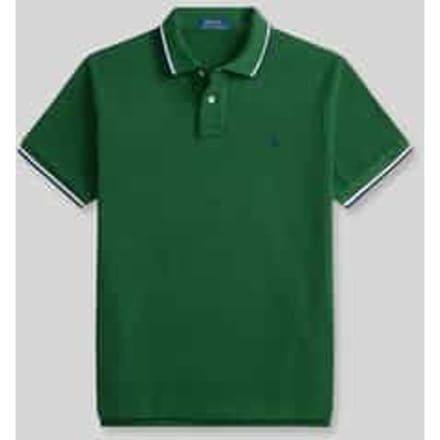regular fit poloshirt van puur katoen met contraststrepen