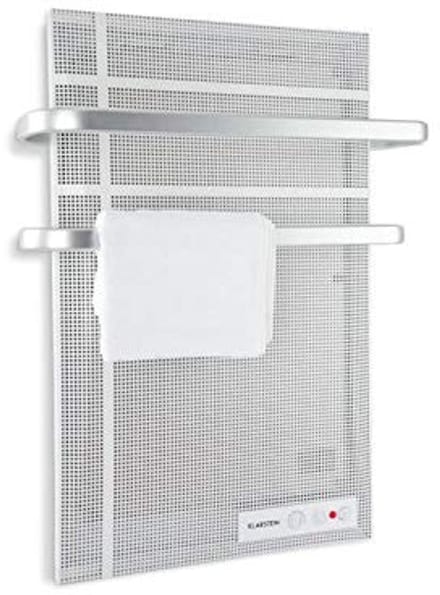 Infrared Heater Panel 1000W - Wall Mounted, Splashproof, Adjustable Thermostat, Silver
